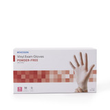 McKesson Confiderm Exam Glove Small NonSterile Vinyl Standard Cuff Length Smooth Clear Not Rated, 14-164, Case of 1000