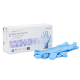 McKesson Confiderm 6.5CX Exam Glove Large NonSterile Nitrile Extended Cuff Length Textured Fingertips Blue Chemo Tested, 14-678C, Case of 1000