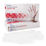 Exam Glove McKesson Confiderm NonSterile Clear Powder Free Vinyl Ambidextrous Smooth Not Chemo Approved X-Large 14-170 Case/1000 14-170 MCK BRAND 871025_CS
