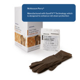 McKesson Perry Surgical Glove Size 7.5 Sterile Latex Standard Cuff Length Smooth Brown Not Chemo Approved, 20-1375N, Box of 50