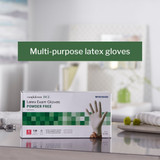McKesson Confiderm Exam Glove Small NonSterile Latex Standard Cuff Length Smooth Ivory Not Rated, 14-314, Case of 1000