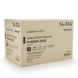 McKesson Confiderm Exam Glove Small NonSterile Latex Standard Cuff Length Smooth Ivory Not Rated, 14-314, Case of 1000
