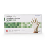 McKesson Confiderm Exam Glove Small NonSterile Latex Standard Cuff Length Smooth Ivory Not Rated, 14-314, Case of 1000
