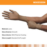 McKesson Perry Surgical Glove Size 7 Sterile Latex Standard Cuff Length Smooth Brown Not Chemo Approved, 20-1370N, Box of 50