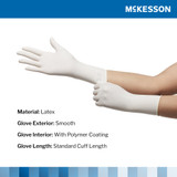 McKesson Perry Performance Plus Surgical Glove Size 6 Sterile Latex Standard Cuff Length Smooth Cream Chemo Tested, 20-1060N, Case of 200