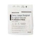 McKesson Perry Surgical Glove Size 9 Sterile Latex Standard Cuff Length Smooth Cream Chemo Tested, 20-1090N, Case of 200