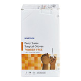 McKesson Perry Surgical Glove Size 6 Sterile Latex Standard Cuff Length Smooth Brown Not Chemo Approved, 20-1360N, Box of 50