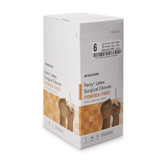 McKesson Perry Surgical Glove Size 6 Sterile Latex Standard Cuff Length Smooth Brown Not Chemo Approved, 20-1360N, Box of 50