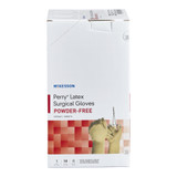 McKesson Perry Surgical Glove Size 5.5 Sterile Latex Standard Cuff Length Smooth Cream Not Chemo Approved, 20-1055N, Case of 200