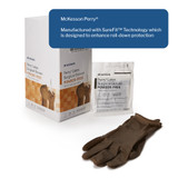 McKesson Perry Surgical Glove Size 8 Sterile Latex Standard Cuff Length Smooth Brown Not Chemo Approved, 20-1380N, Case of 200