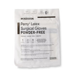 McKesson Perry Surgical Glove Size 6.5 Sterile Latex Standard Cuff Length Smooth Brown Not Chemo Approved, 20-1365N, Case of 200