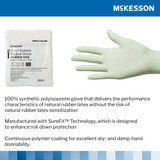 McKesson Perry Performance Plus Surgical Glove Size 9 Sterile Polyisoprene Standard Cuff Length Smooth Green Chemo Tested, 20-2090N, Box of 50