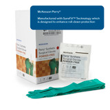 McKesson Perry Performance Plus Surgical Glove Size 6.5 Sterile Polychloroprene Standard Cuff Length Smooth Dark Green Chemo Tested, 20-2565N, Case of 200