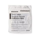 McKesson Perry Surgical Glove Size 7.5 Sterile Latex Standard Cuff Length Smooth Brown Not Chemo Approved, 20-1375N, Case of 200