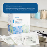 McKesson Perry Performance Plus Surgical Glove Size 6 Sterile Polyisoprene Standard Cuff Length Smooth Green Chemo Tested, 20-2060N, Case of 200