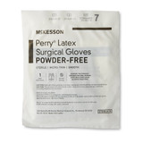 McKesson Perry Surgical Glove Size 7 Sterile Latex Standard Cuff Length Smooth Brown Not Chemo Approved, 20-1370N, Case of 200