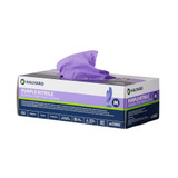 Purple Nitrile Exam Glove Medium NonSterile Nitrile Standard Cuff Length Textured Fingertips Purple Chemo Tested, 55082, Box of 100