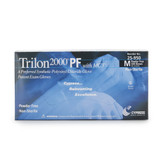 Trilon 2000 PF with MC3 Exam Glove Medium NonSterile Stretch Vinyl Standard Cuff Length Smooth Ivory Not Rated WITH PROP. 65 WARNING, 25-950, Case of 1000