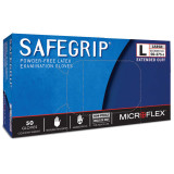 Exam Glove SafeGrip NonSterile Blue Powder Free Latex Ambidextrous Textured Fingertips Not Chemo Approved Large SG-375-L Case/500 SG-375-L MICROFLEX MEDICAL 306871_CS
