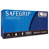Exam Glove SafeGrip NonSterile Blue Powder Free Latex Ambidextrous Textured Fingertips Not Chemo Approved Large SG-375-L Case/500 SG-375-L MICROFLEX MEDICAL 306871_CS