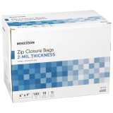 Reclosable Bag McKesson 6 x 9 Inch Polyethylene Clear Zipper Closure 4580 Pack of 1 4580 McKesson 911643_PK