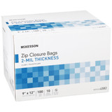 McKesson Reclosable Bag 9 X 12 Inch Polyethylene Clear Zipper Closure, 4582, Bag of 1