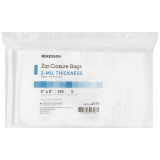 Reclosable Bag McKesson 5 x 8 Inch Polyethylene Clear Zipper Closure 4579 Pack of 1 4579 McKesson 1057373_PK