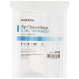 McKesson Reclosable Bag 9 X 12 Inch Polyethylene Clear Zipper Closure, 4582, Box of 10