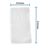 McKesson Reclosable Bag 3 X 5 Inch Polyethylene Clear Zipper Closure, 4578, Pack of 1