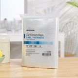 McKesson Reclosable Bag 10 X 13 Inch Polyethylene Clear Zipper Closure, 4583, Case of 10