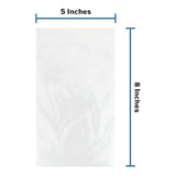 McKesson Reclosable Bag 5 X 8 Inch Polyethylene Clear Zipper Closure, 4579, Box of 10