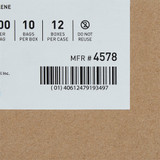 McKesson Reclosable Bag 3 X 5 Inch Polyethylene Clear Zipper Closure, 4578, Box of 10