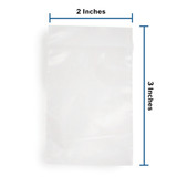 McKesson Reclosable Bag 2 X 3 Inch Polyethylene Clear Zipper Closure, 4573, Box of 10