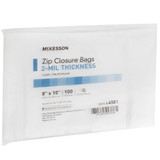 McKesson Reclosable Bag 8 X 10 Inch Polyethylene Clear Zipper Closure, 4581, Case of 30