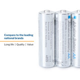 McKesson Alkaline Battery AA Cell 1.5V Disposable 24 Pack, 4855, Case of 240