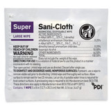 Super Sani-Cloth Surface Disinfectant Cleaner Premoistened Germicidal Manual Pull Wipe 50 Count Individual Packet Alcohol Scent NonSterile, H04082, Box of 50