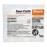 Sani-Cloth Bleach Surface Disinfectant Cleaner Premoistened Germicidal Manual Pull Wipe 40 Count Individual Packet Chlorine Scent NonSterile, H58195, Pack of 40