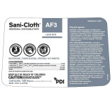 Surface Disinfectant Cleaner Sani-Cloth AF3 Alcohol Free Wipe 160 Count Canister Manual Pull Mild Scent P13872 CN/160 P13872 PDI/NICE-PAK 804411_CN Surface Disinfectant Cleaner Sani-Cloth AF3 Alcohol Free Wipe 160 Count Canister Manual Pull Mild Scent P13872 CN/160 P13872 PDI/NICE-PAK 804411_CN