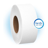 Scott JRT Jr. Toilet Tissue White 2-Ply Jumbo Size Cored Roll Continuous Sheet 3.55 Inch X 1000 Foot 07805 Case/12 7805 KIMBERLY CLARK PROFESSIONAL & 449758_CS