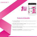 CaviWipes1 Surface Disinfectant Premoistened Manual Pull Wipe 160 Count Canister Unscented NonSterile, 13-5100, Case of 1920