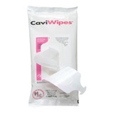 CaviWipes Surface Disinfectant Premoistened Alcohol Based Manual Pull Wipe 45 Count Soft Pack Alcohol Scent NonSterile, 13-1224, Pack of 1