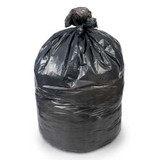 Trash Bag Colonial Bag LLDPE Heavy Duty Black 33 gal. 0.60 Mil. 33 X 39 Inch Twist Tie X-Seal Bottom Flat Pack CXB39H Case/250 CXB39H COLONIAL BAG CORPORATION 863515_CS