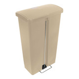 Trash Can Rubbermaid Slim Jim 18 gal. Beige Plastic Step On Rectangular 1883460 Each/1 1883460 SAALFELD REDISTRIBUTION 677962_EA