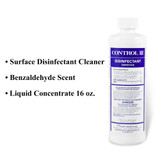 Control III Disinfectant Germicide Surface Disinfectant Cleaner Quaternary Based Manual Pour Liquid Concentrate 16 oz. Bottle Benzaldehyde Scent NonSterile, C3/DISP/12, Case of 12