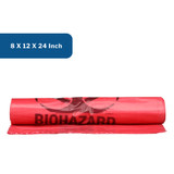 McKesson Kick Bucket Waste Bag Biohazard Symbol / Biohazard / Anti-Static 7 to 10 gal. Red 8 X 12 X 24 Inch, 03-5002, Case of 500