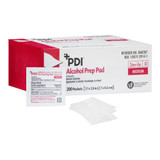 PDI Alcohol Prep Pad 70% Strength Isopropyl Alcohol Individual Packet Medium Sterile, B60307, Box of 200