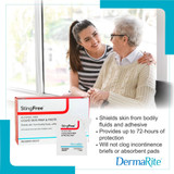 StingFree Alcohol-Free Liquid Skin Prep & Shield Skin Barrier Wipe Hexamethyldisiloxane / Decamethylcyclopentasiloxane Individual Packet NonSterile, 00237, Box of 50