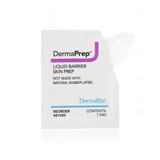 DermaPrep Skin Barrier Wipe 60% Strength Isopropyl Alcohol Individual Packet NonSterile, 81050, Box of 50