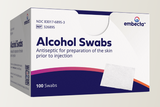 BD Alcohol Swabs, Isopropyl Alcohol 70% Strength, 0.75 x 1'' Size Pad, Individual Packet, Box of 100, 12 Boxes per Case, Case of 1