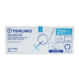 Surflo Infusion Set 23 Gauge 3/4 Inch 12 Inch Tubing Without Port, SV-23BLK, Box of 50